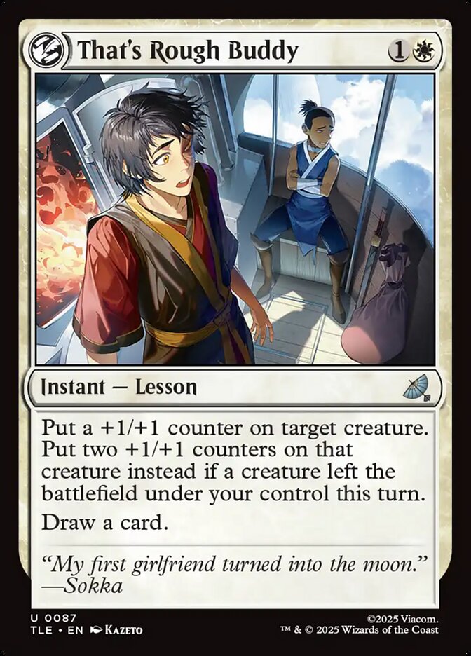 That's Rough Buddy 87 (Avatar: The Last Airbender: Eternal-Legal)  | Good Games Adelaide SA