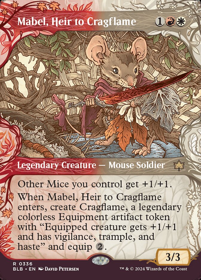 Mabel Heir to Cragflame 336 (Bloomburrow)  - Foil | Good Games Adelaide SA