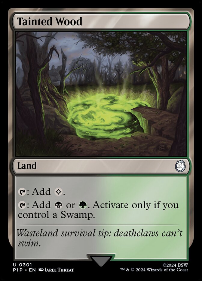 Tainted Wood 301 (Universes Beyond: Fallout)  - Foil | Good Games Adelaide SA
