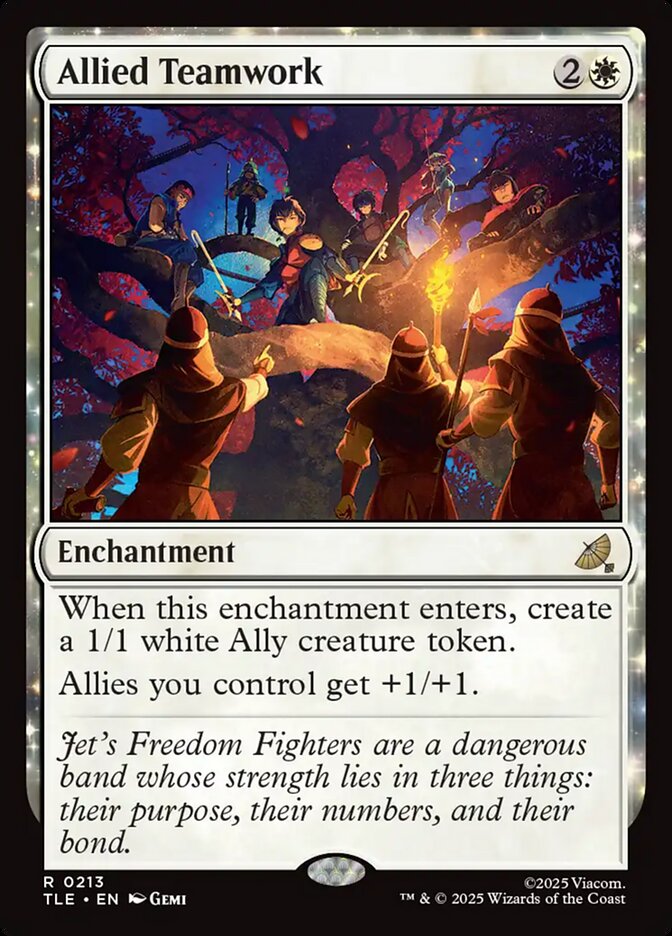 Allied Teamwork 213 (Avatar: The Last Airbender: Eternal-Legal)  - Foil | Good Games Adelaide SA