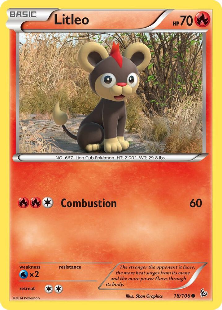 Litleo 18/106 (XY - Flashfire)  | Good Games Adelaide SA