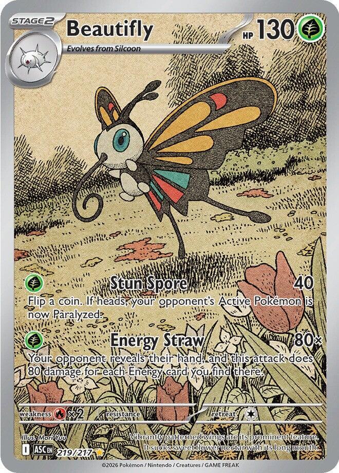 Beautifly 219/217 (ME: Ascended Heroes)  - Holofoil | Good Games Adelaide SA