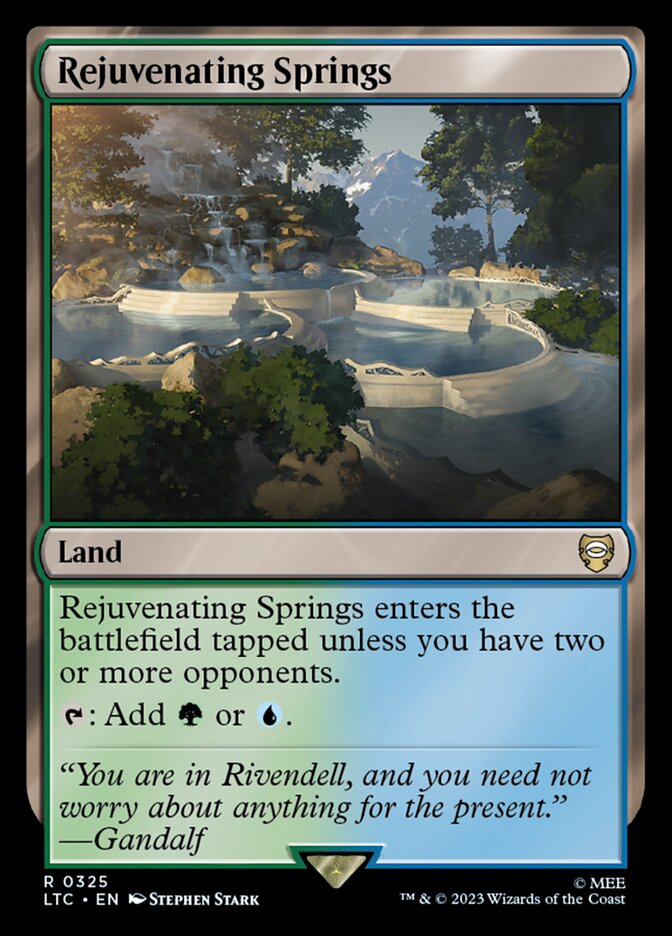 Rejuvenating Springs 325 (Commander: The Lord of the Rings: Tales of Middle-earth)  | Good Games Adelaide SA