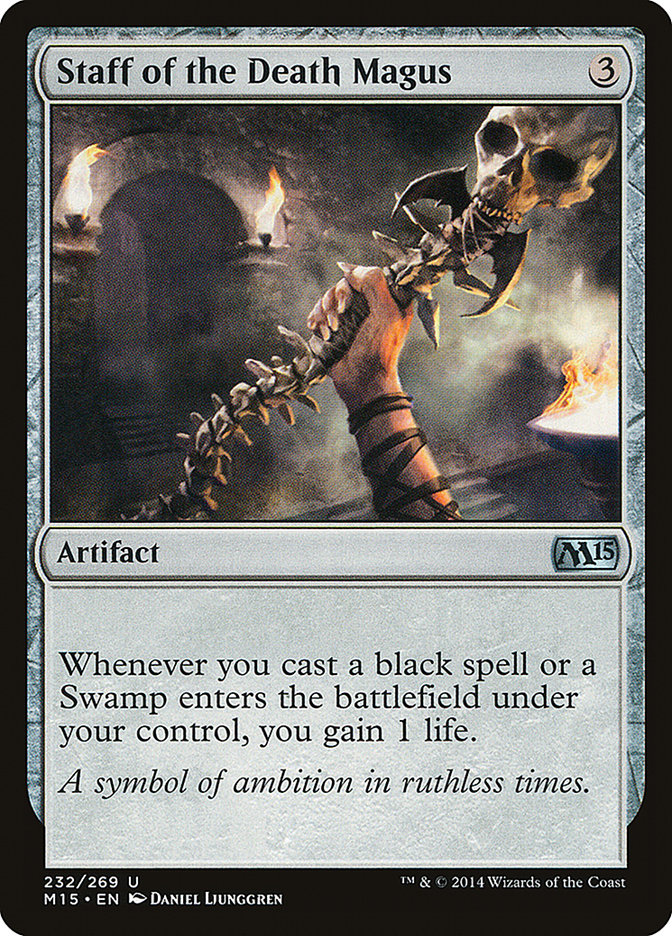 Staff of the Death Magus 232 (Magic 2015 (M15))  - Foil | Good Games Adelaide SA