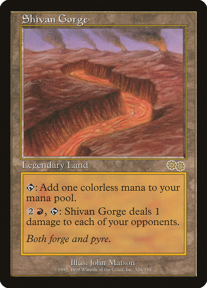 Shivan Gorge 326 (Urza's Saga)  | Good Games Adelaide SA