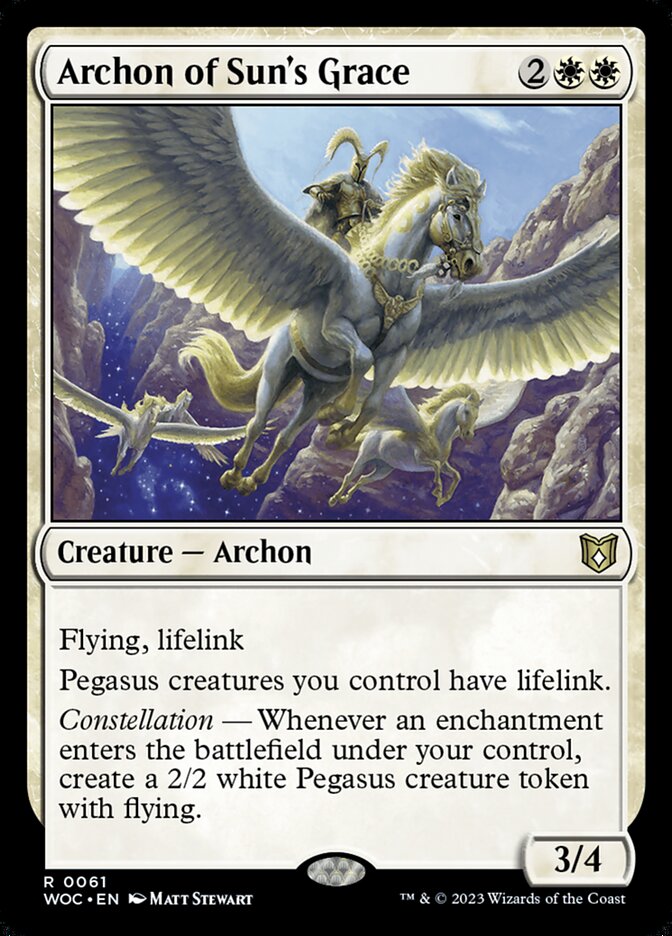 Archon of Sun's Grace 61 (Commander: Wilds of Eldraine)  | Good Games Adelaide SA