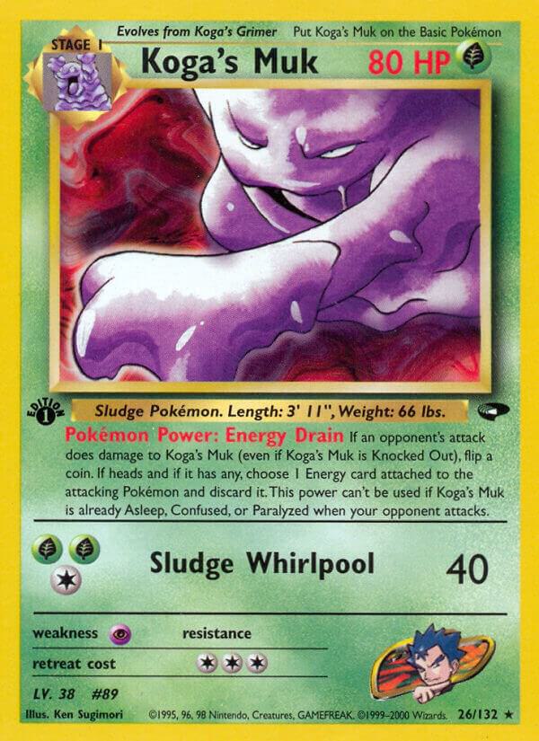 Koga's Muk 026/132 (Gym Challenge)  - 1st Edition | Good Games Adelaide SA
