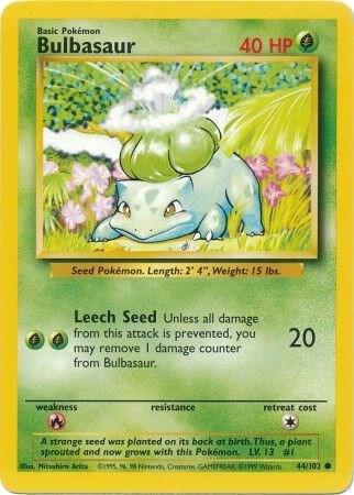 Bulbasaur 044/102 (Base Set)  | Good Games Adelaide SA