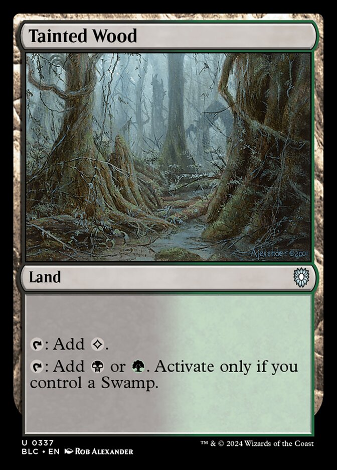 Tainted Wood 337 (Commander: Bloomburrow)  | Good Games Adelaide SA