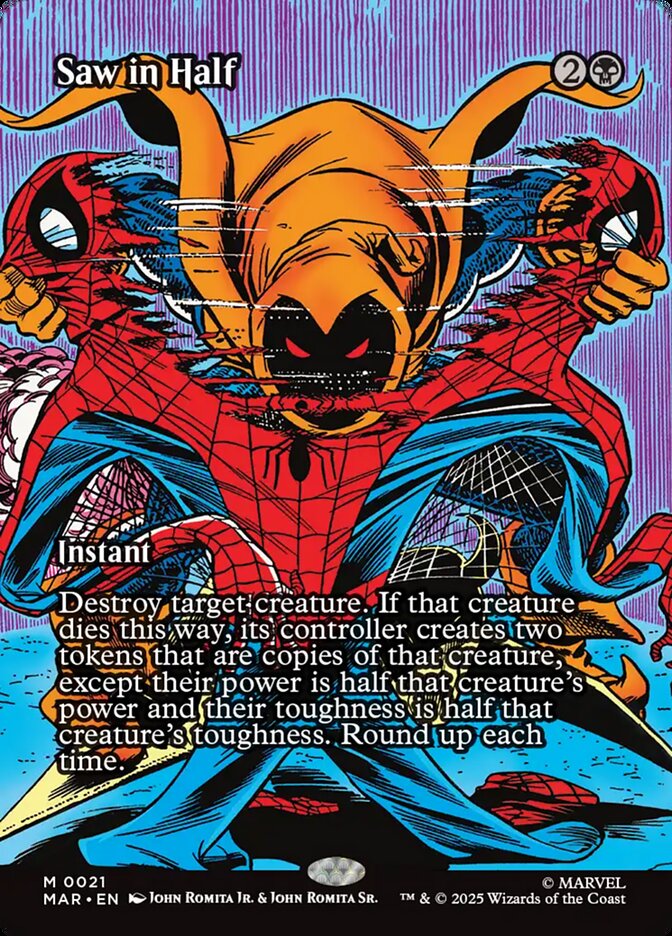 Saw in Half 21 (Marvel Universe Eternal-Legal)  - Foil | Good Games Adelaide SA
