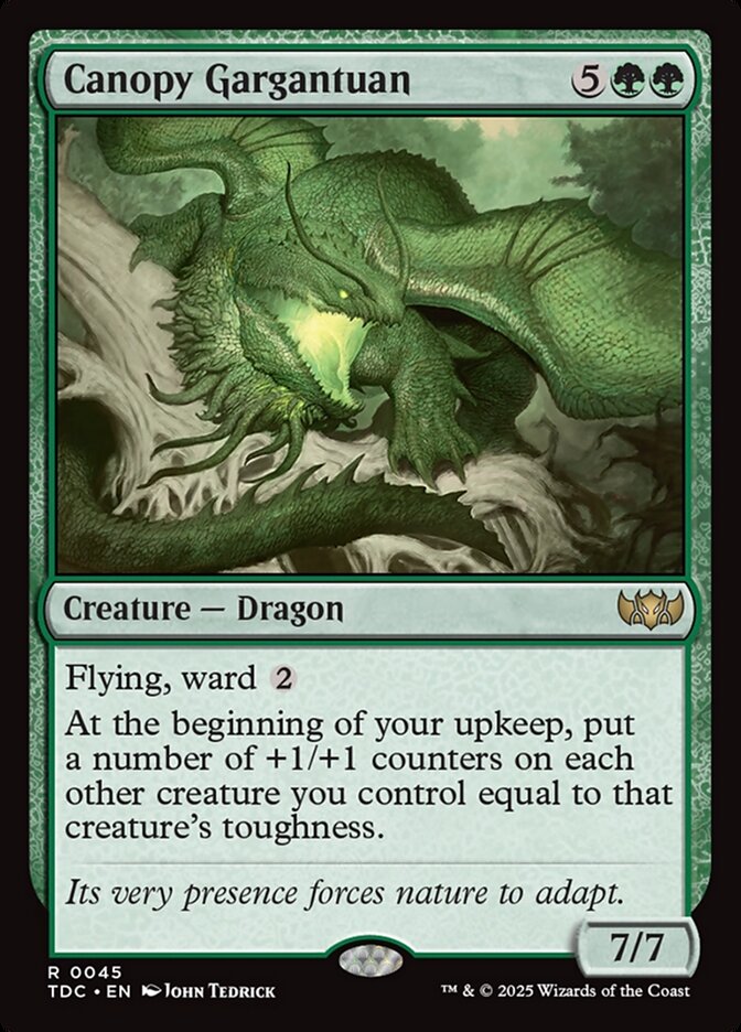 Canopy Gargantuan 45 (Commander: Tarkir: Dragonstorm)  | Good Games Adelaide SA