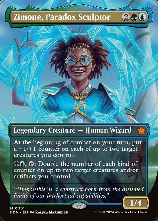 Zimone Paradox Sculptor Borderless 351 (Foundations)  | Good Games Adelaide SA