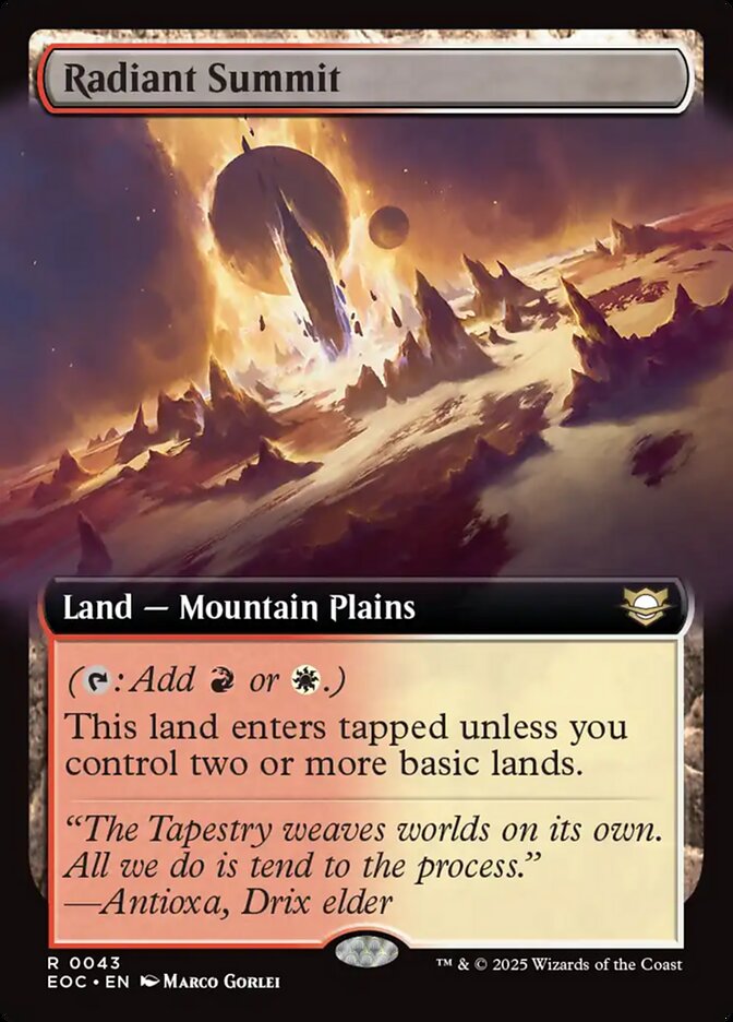 Radiant Summit 43 (Commander: Edge of Eternities)  | Good Games Adelaide SA