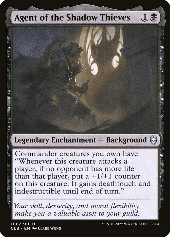 Agent of the Shadow Thieves 108 (Commander Legends: Battle for Baldur's Gate)  - Foil | Good Games Adelaide SA