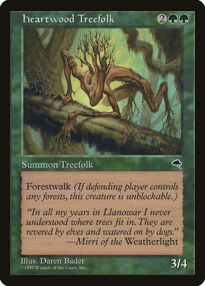 Heartwood Treefolk 233/350 (Tempest)  | Good Games Adelaide SA