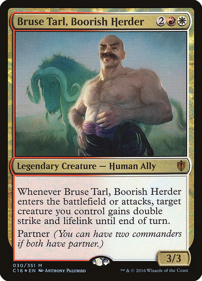 Bruse Tarl, Boorish Herder 30 (Commander 2016)  - Foil | Good Games Adelaide SA