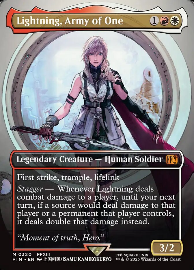 Lightning, Army of One 320 (FINAL FANTASY)  - Foil | Good Games Adelaide SA