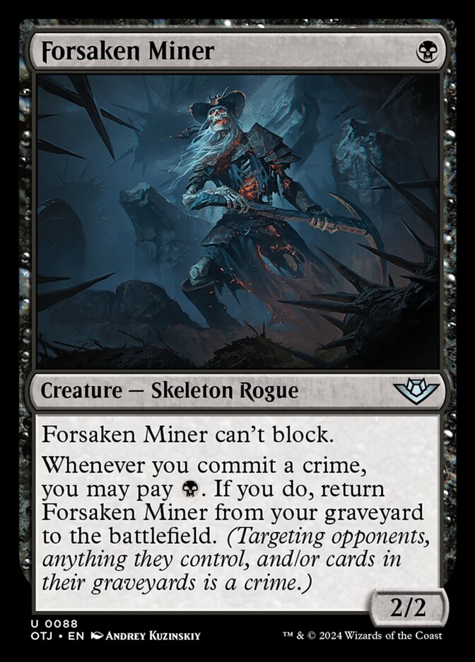 Forsaken Miner 88/286 (Outlaws of Thunder Junction)  - Foil | Good Games Adelaide SA