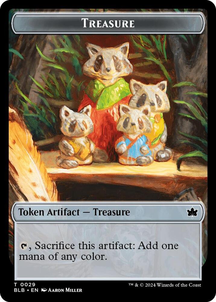 Treasure Steampath Charger Double Sided Token 29 // 19 (Bloomburrow)  - Foil | Good Games Adelaide SA