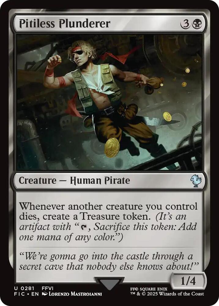 Pitiless Plunderer  281 (Commander: FINAL FANTASY)  - Foil | Good Games Adelaide SA
