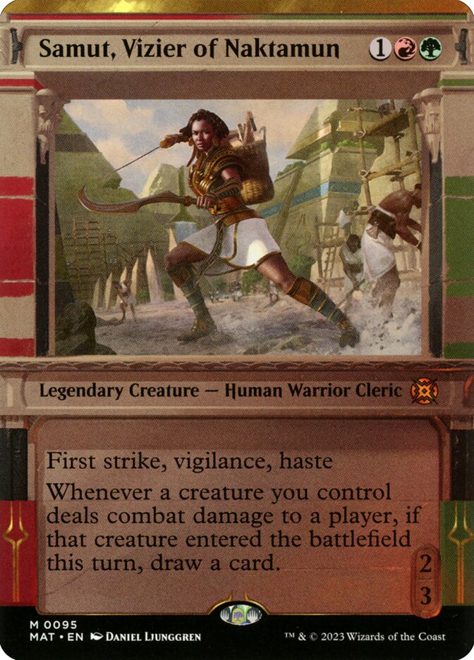 Samut, Vizier of Naktamun 95/50 (March of the Machine: The Aftermath)  - Showcase Foil | Good Games Adelaide SA