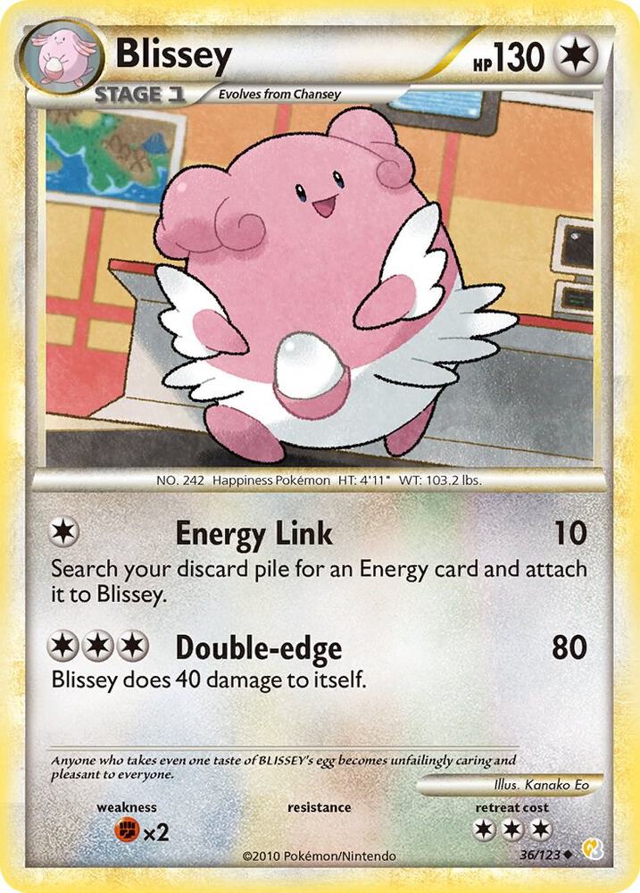 Blissey 36/123 (HeartGold SoulSilver)  - Reverse Holofoil | Good Games Adelaide SA