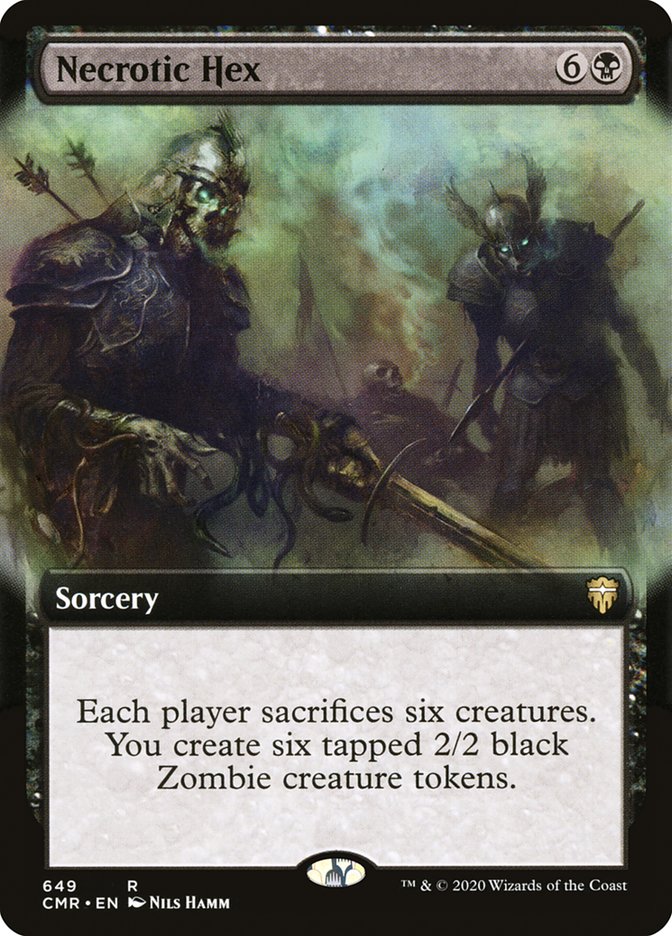 Necrotic Hex 649 (Commander Legends)  - Extended Art | Good Games Adelaide SA