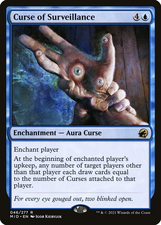 Curse of Surveillance 46 (Innistrad: Midnight Hunt)  - Foil | Good Games Adelaide SA