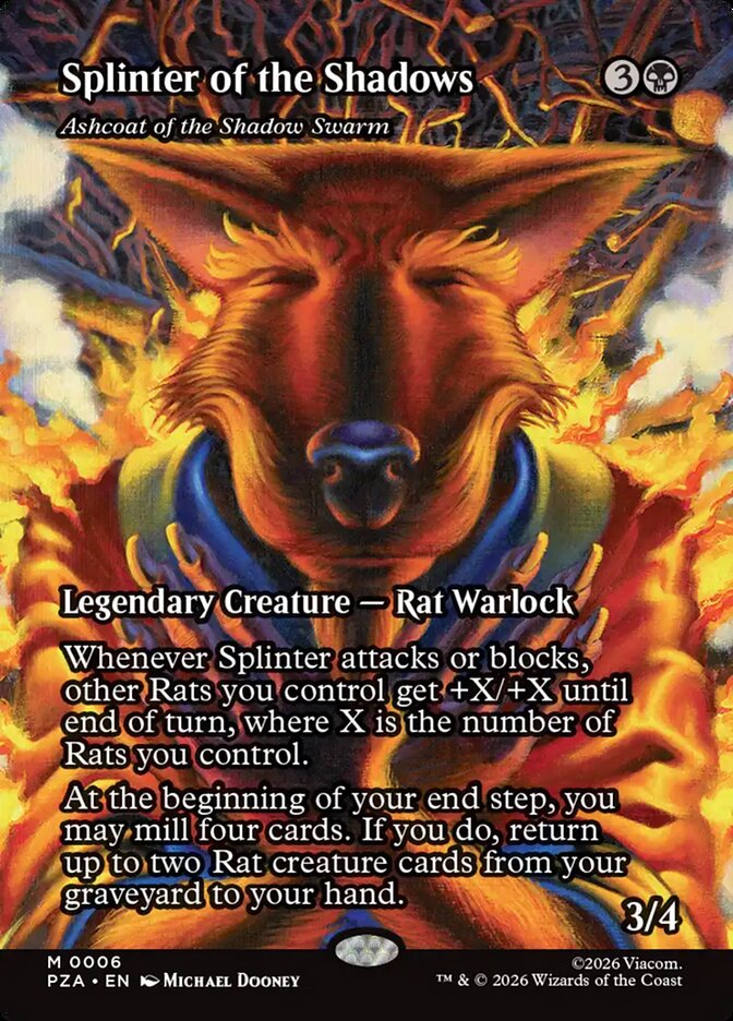 Splinter of the Shadows Ashcoat of the Shadow Swarm 6 (Teenage Mutant Ninja Turtles Source Material)  | Good Games Adelaide SA
