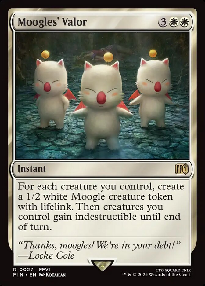 Moogles' Valor 27 (FINAL FANTASY)  - Foil | Good Games Adelaide SA
