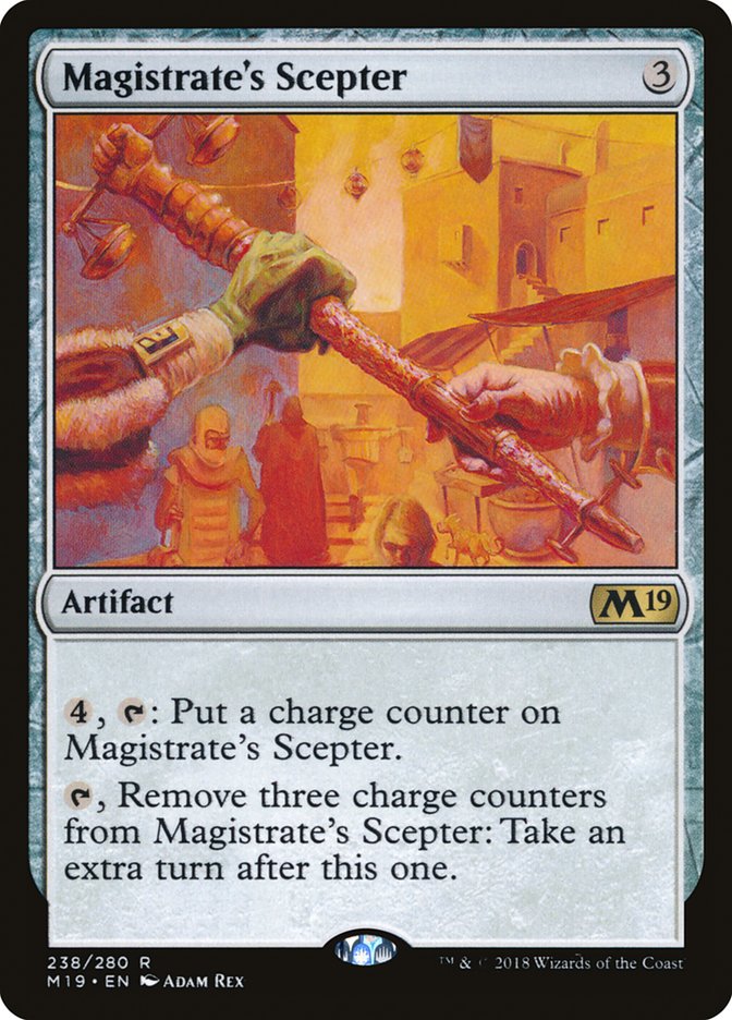 Magistrate's Scepter 238 (Core Set 2019)  - Foil | Good Games Adelaide SA