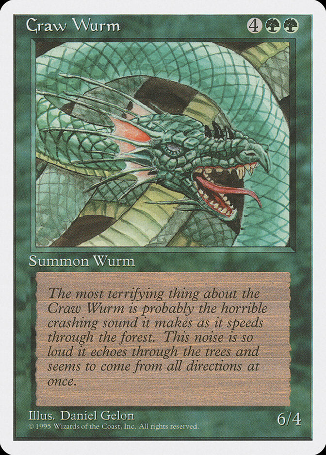 Craw Wurm  (Fourth Edition)  | Good Games Adelaide SA