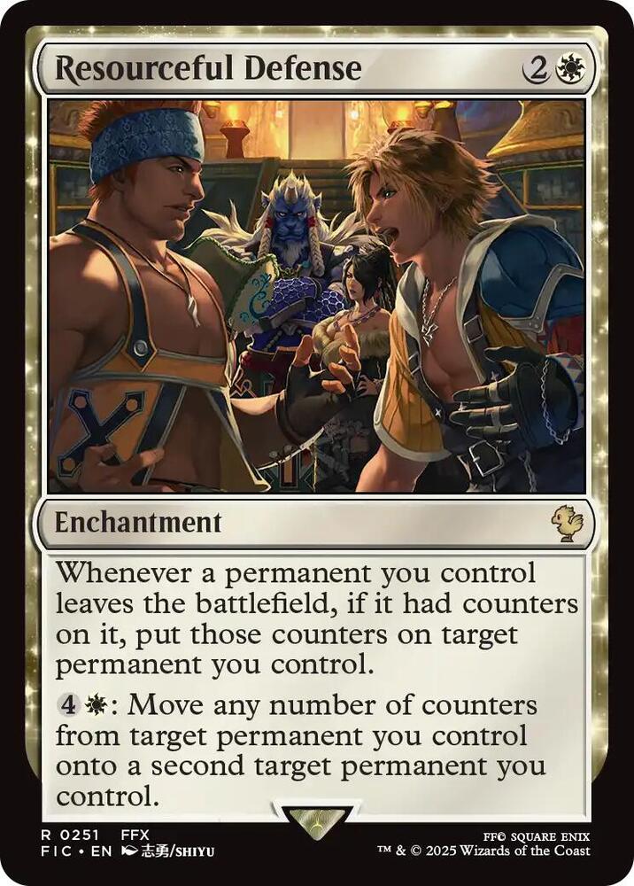 Resourceful Defense  251 (Commander: FINAL FANTASY)  - Foil | Good Games Adelaide SA