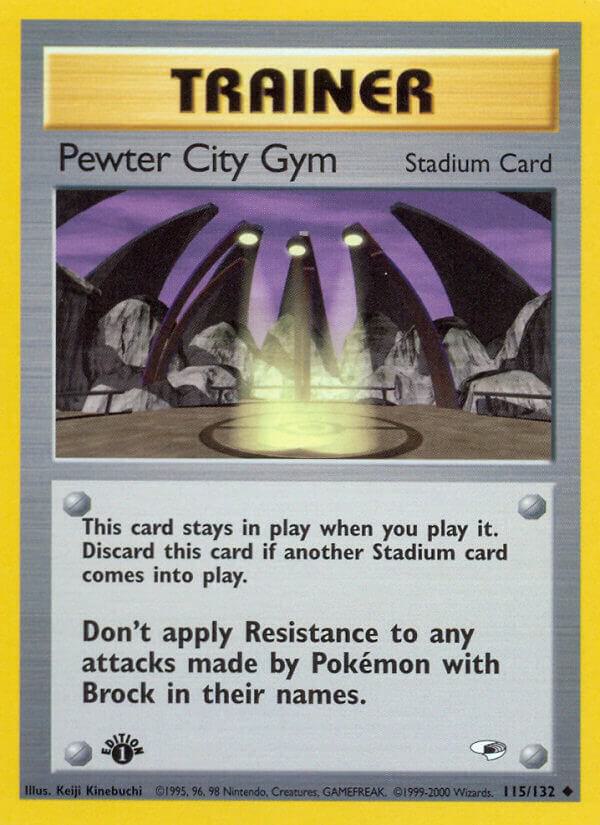 Pewter City Gym 115/132 (Gym Heroes)  - 1st Edition | Good Games Adelaide SA