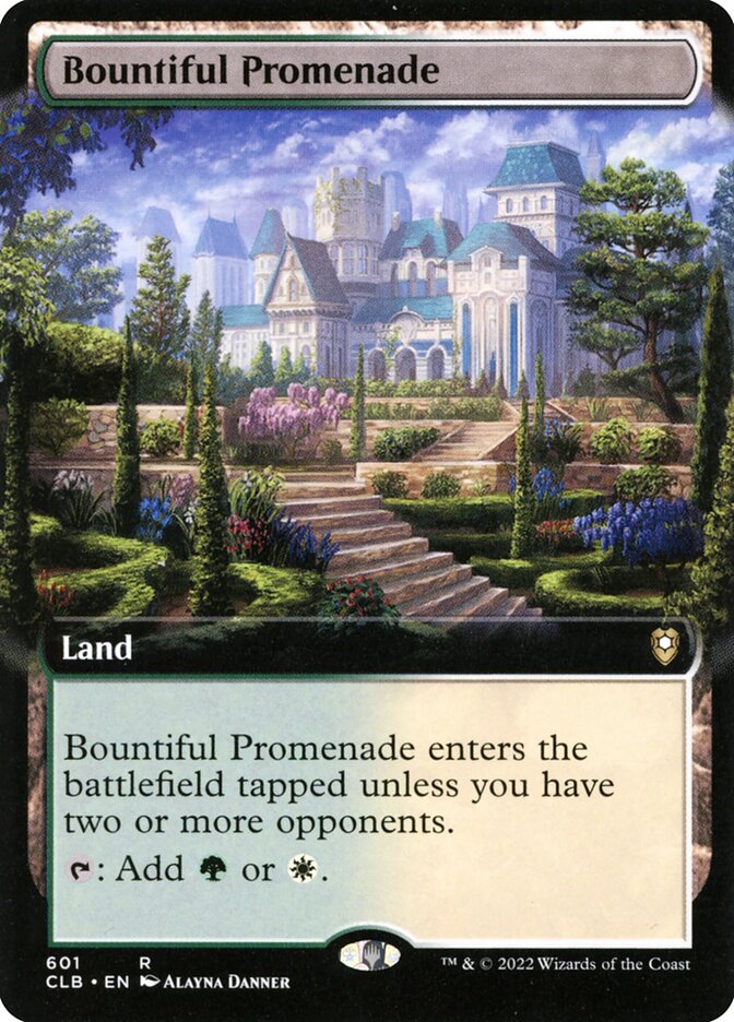 Bountiful Promenade Extended Art 601 (Commander Legends: Battle for Baldur's Gate)  - Foil | Good Games Adelaide SA