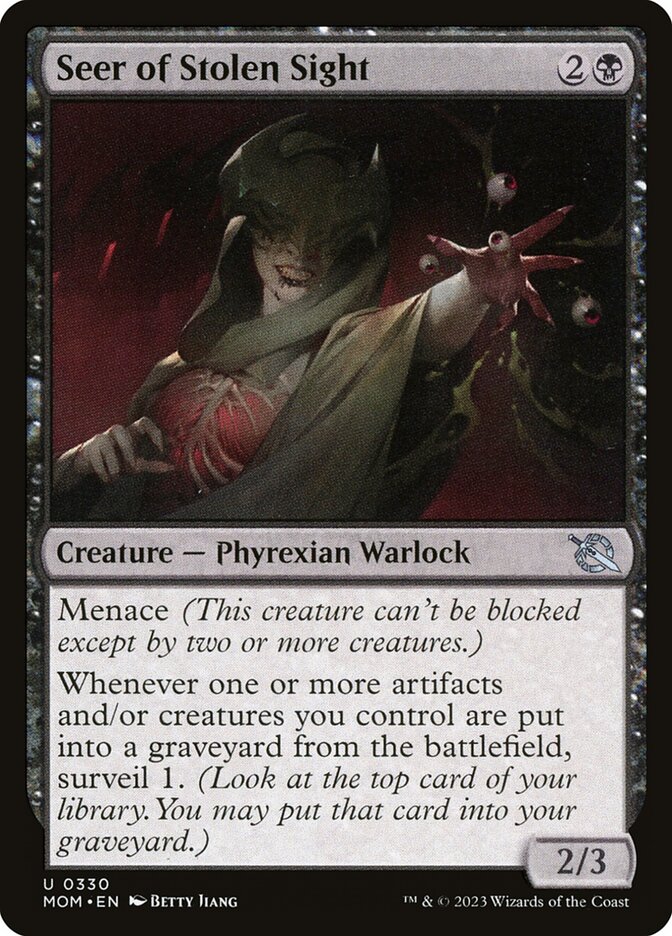 Seer of Stolen Sight 330 (March of the Machine)  - Foil | Good Games Adelaide SA