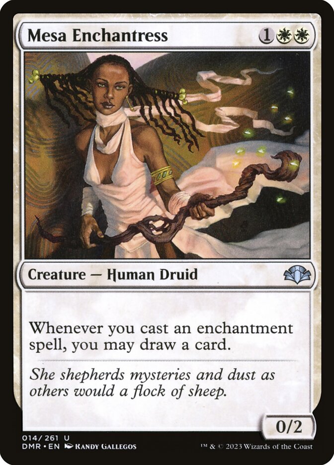 Mesa Enchantress 14 (Dominaria Remastered)  - Foil | Good Games Adelaide SA