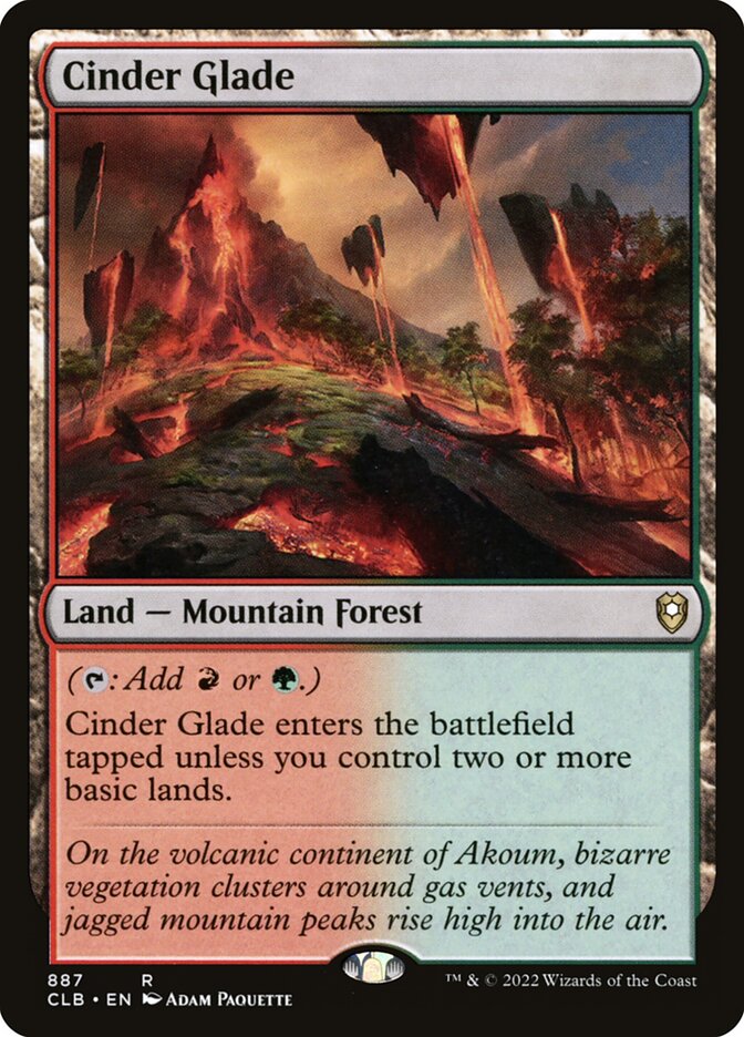 Cinder Glade 887 (Commander Legends: Battle for Baldur's Gate)  | Good Games Adelaide SA