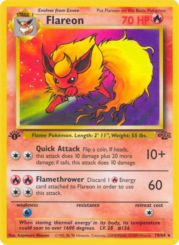 Flareon  19/64 (Jungle)  - 1st Edition | Good Games Adelaide SA