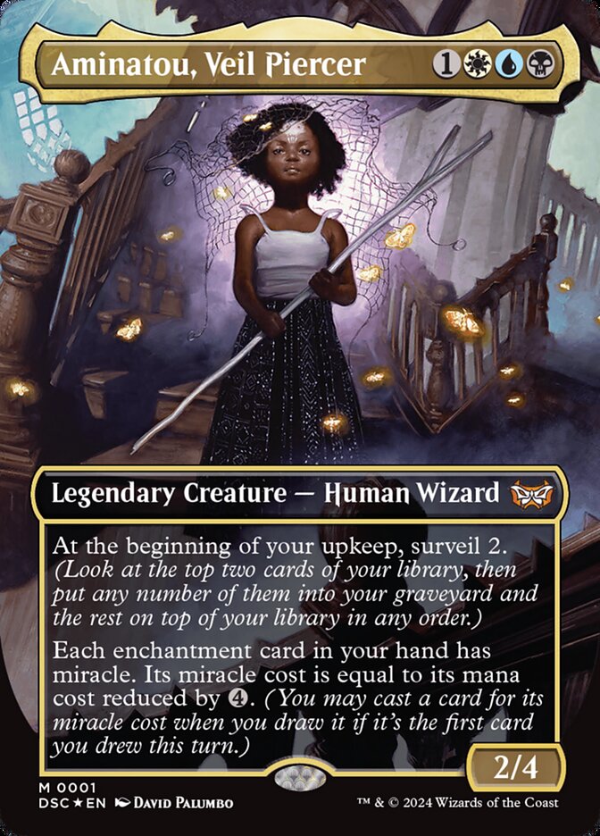 Aminatou, Veil Piercer 1 (Commander: Duskmourn: House of Horror)  - Foil | Good Games Adelaide SA