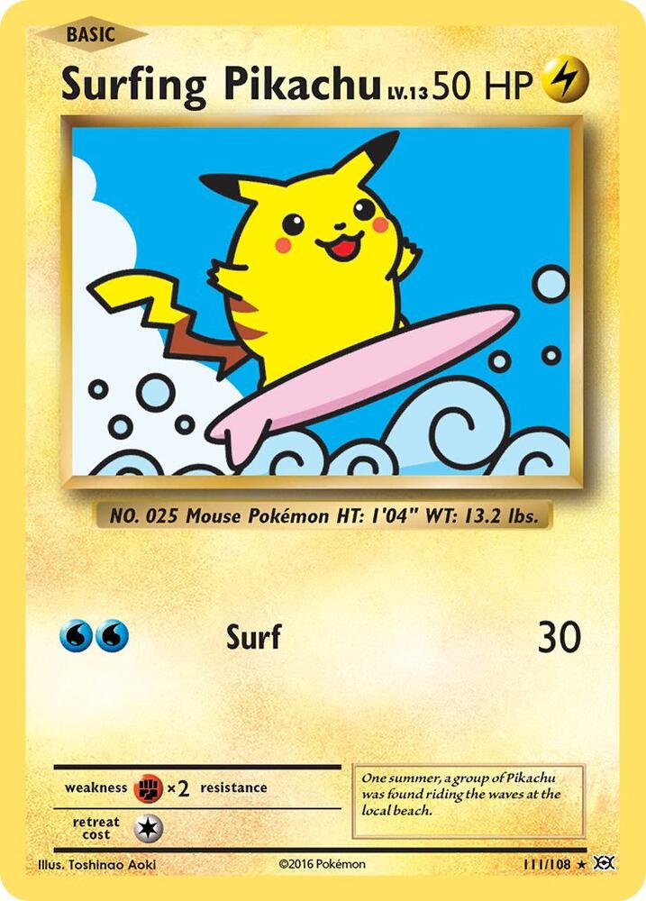 Surfing Pikachu 111/108 (XY - Evolutions)  | Good Games Adelaide SA