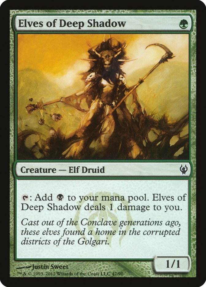 Elves of Deep Shadow 47 (Duel Decks: Izzet vs. Golgari)  | Good Games Adelaide SA