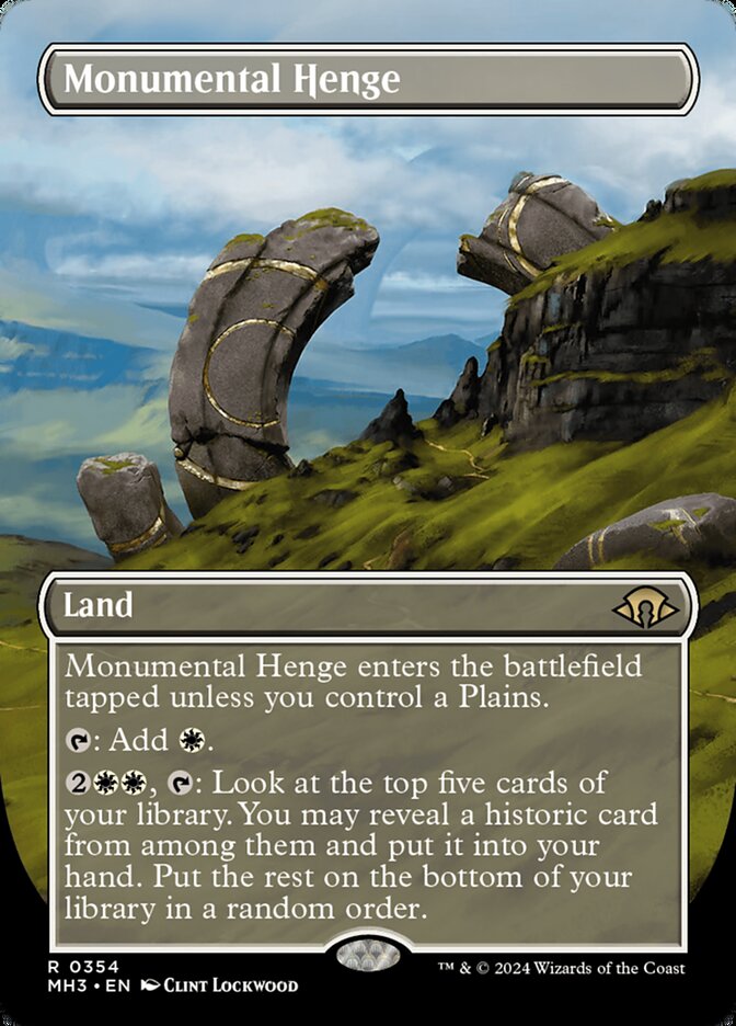 Monumental Henge 354/319 (Modern Horizons 3)  - Borderless | Good Games Adelaide SA