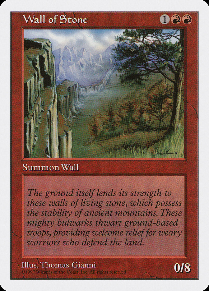 Wall of Stone 274/455 (Fifth Edition)  | Good Games Adelaide SA