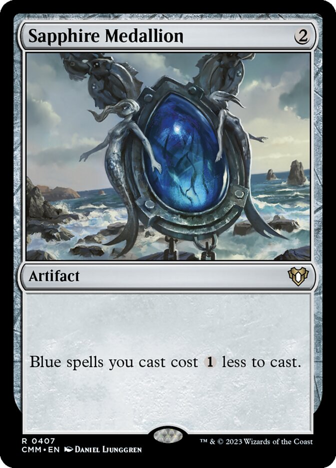 Sapphire Medallion 407 (Commander Masters)  - Foil | Good Games Adelaide SA