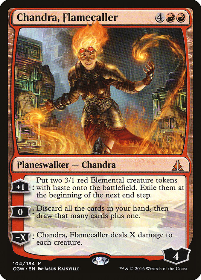 Chandra, Flamecaller 104 (Oath of the Gatewatch)  - Foil | Good Games Adelaide SA