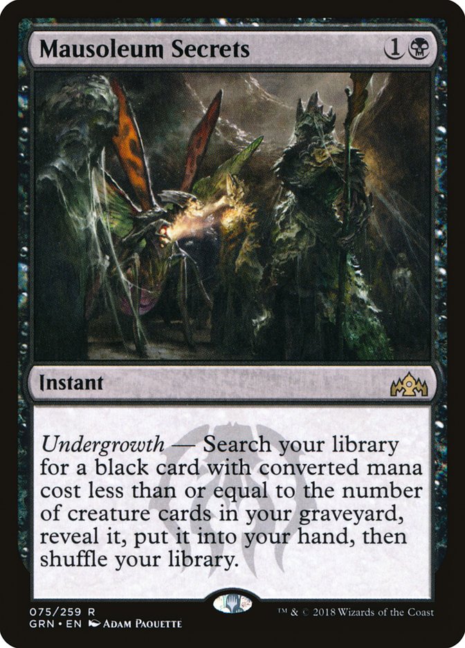 Mausoleum Secrets 75 (Guilds of Ravnica)  - Foil | Good Games Adelaide SA