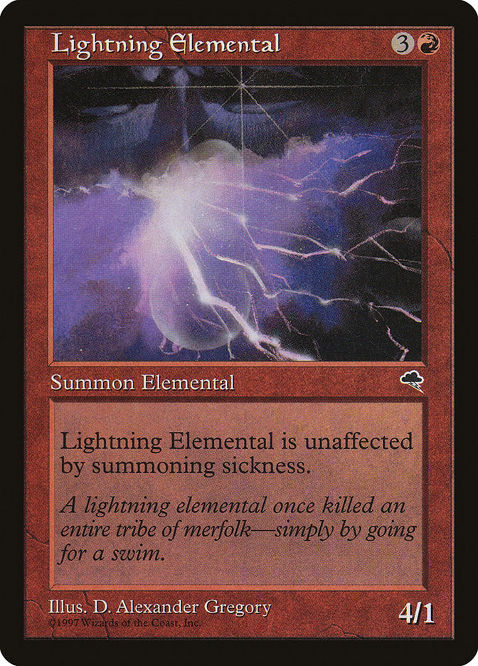 Lightning Elemental 186/350 (Tempest)  | Good Games Adelaide SA