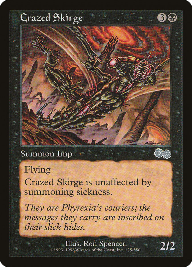 Crazed Skirge 125 (Urza's Saga)  | Good Games Adelaide SA