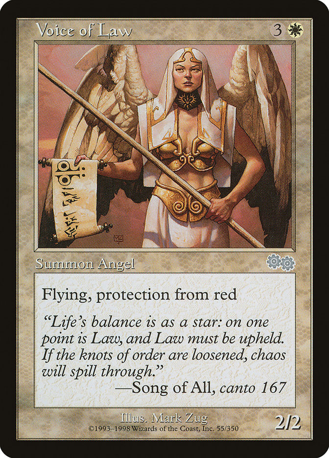 Voice of Law 55 (Urza's Saga)  | Good Games Adelaide SA